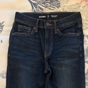 Old Navy Boys Slim Original Taper Dark Blue Jeans